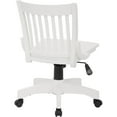 thumbnail image 4 of OSP Home Furnishings Deluxe Wood Bankers Office Chair in White, 4 of 9