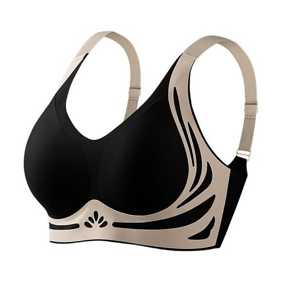 krdevn Caralush Bra, Wm Stylist Bra, Wmstylist Lush Fitting Bra, Lushfitting Powerful Push-Up Bra, Women's Wireless Bra with Seamless Smooth Comfort Wirefree T Shirt Bra