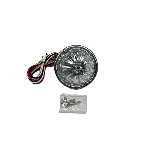 Gen2 Clear Glass Watermelon Glass Flush Mount Light Kit With 1157 Bulb Socket