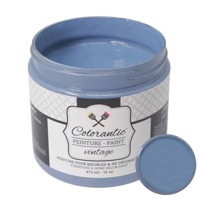 Colorantic | SAILOR Chalk Paint Based for Furniture DIY - MEDIUM BLUE-GREY - 16 oz