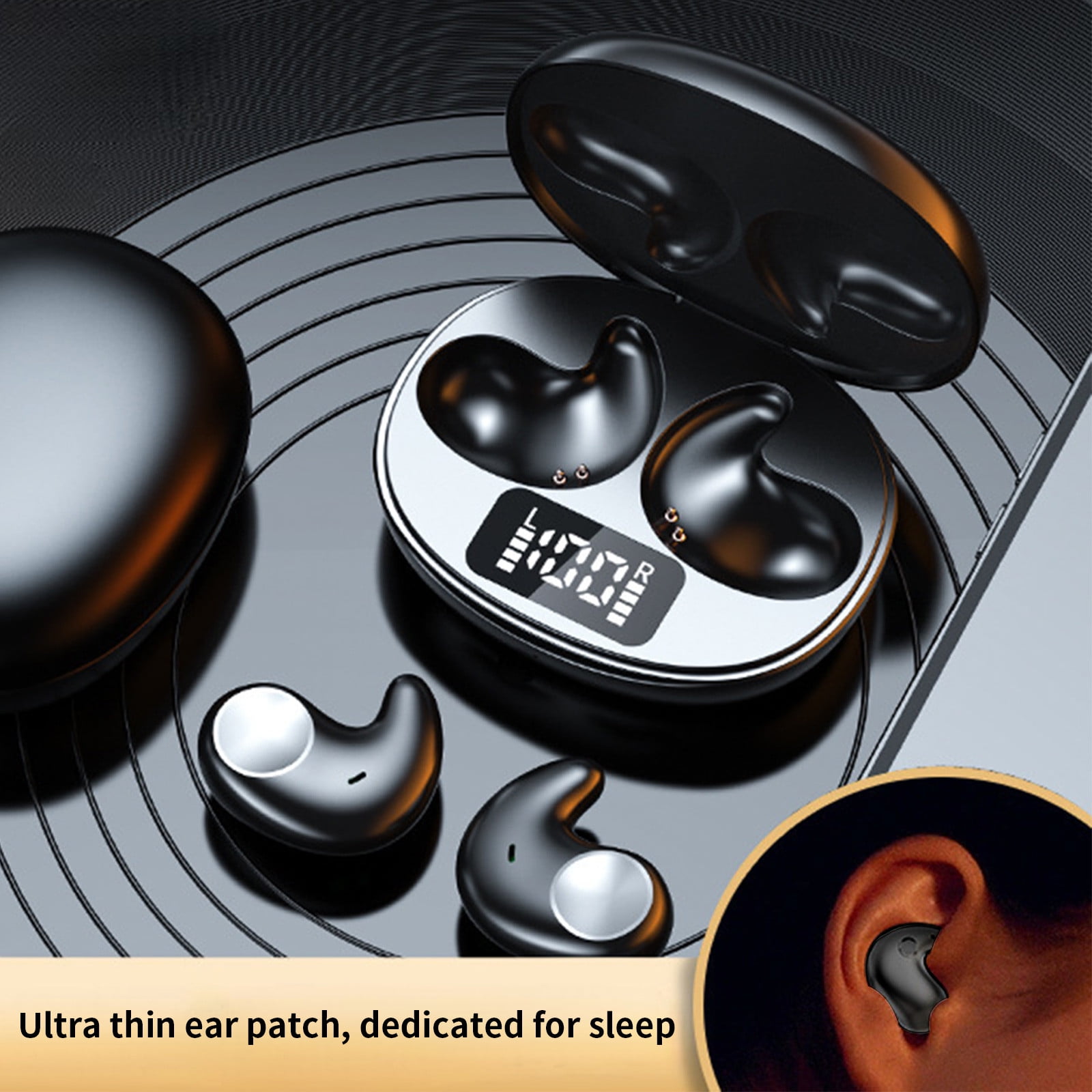 ZFYXGS Bluetooth Earbuds, True Wireless Noise Cancelling Waterproof with Charging Case, In-Ear Earbuds for Sports Running Computer Laptop and Work
