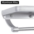 thumbnail image 3 of Uxcell Toilet Paper Tissue Holder with Phone Shelf Aluminum Alloy Matte Silver, 3 of 6