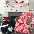 thumbnail image 7 of Valentine's Day Throw Blanket 39.37x27.55in Soft Cozy Romantic Red Love Heart Flannel Blanket Lightweight Warm Fuzzy Plush Microfiber Blankets For Home Bed Sofa Couch Chair Gift For Lovers, 7 of 7