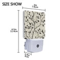 thumbnail image 4 of Yayeee LED Plug in Night Light for The Home with Auto Dusk to Dawn Light Sensors, 2 Pack, Leaves Pattern, 4 of 6