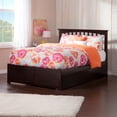 thumbnail image 2 of AFI Mission Queen Wood Platform Bed with Footboard & Twin XL Trundle, Espresso, 2 of 8