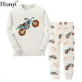 thumbnail image 4 of 2020 Pyjamas de Noël pour Bébé Garçon Ensembles de Vêtements Rouge Xmas Cadeau pour Enfants Pyjamas Tenue de Nuit Snowman Chillin‘ avec Mes Amis 2-7 Ans, 4 of 7