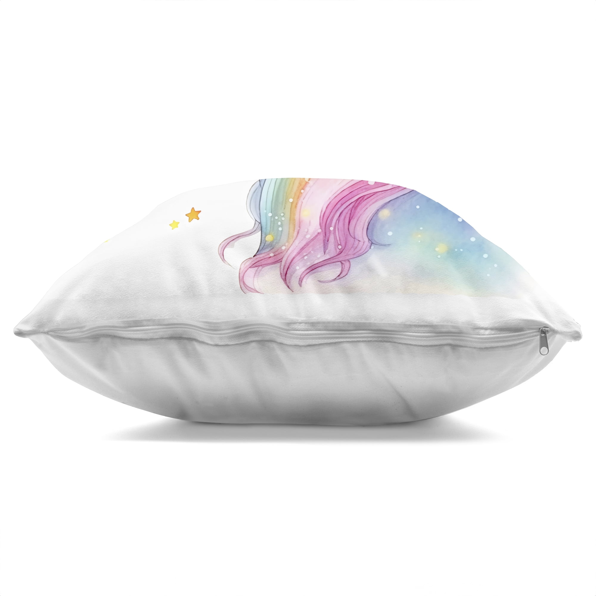 Stupell Industries Enchanted Rainbow Mane Unicorn Decorative Printed Throw Pillow, design by Creative Studio