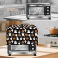 thumbnail image 3 of TSOVTHRID Ghost Pumpkin Star Print Microwave Oven Cover Toaster Oven Dustproof Cover for Halloween Decor Kitchen Appliance Protector with Storage Bag Machine Washable, 18.25"W x 14.5"D x 11"H, S, 3 of 7