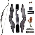 thumbnail image 1 of 58" Takedown Recurve Bow Bamboo Limbs Archery Right or Left Handed Riser Bow for Hunting Target Shooting 25-65Lbs, 1 of 7