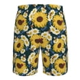 thumbnail image 6 of Naloa Sunflowers Men's Beach Shorts, Surfing shorts, Swim trunks, Quick Dry Swim Trunks for Surfing Beach Fun - Medium, 6 of 9