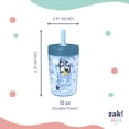 thumbnail image 4 of Zak Designs 12oz Bluey Durable Plastic Capri Tumbler with Straw, 2 Pack, 4 of 5