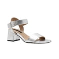 thumbnail image 1 of Zapatilla Tacon Ancho Para Mujer Salamandra® Plateado Correa plateado 23, 1 of 7