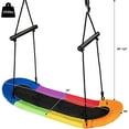 thumbnail image 5 of WYDK Surfing Tree Swing,Platform Swing with Soft Handles and Adjustable Height, Saucer Tree Swing with Stable Metal Frame and Spacious Swing Board, Colorful, 5 of 9