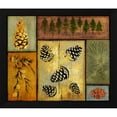 thumbnail image 2 of Art Licensing Studio 17x15 Black Modern Wood Framed Wall Art Titled - Pines and Oak I, 2 of 6