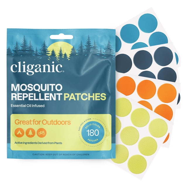Cliganic Parches Repelentes Color Sólido, Parches Repelentes, 180 piezas