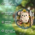 thumbnail image 5 of Whimsical Metal Hanging Wind Spinners & Chimes - Cute Animal Design with Colorful Fruits & Vegetables for Yard & Garden Decor, 5 of 6