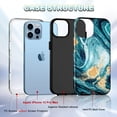 thumbnail image 2 of CASEFIV for iPhone 13 Pro Max 6.7 inch 5G Case,Heavy Duty Shockproof Hybrid Hard PC Protection Cover for Women Girls,Black, 2 of 8