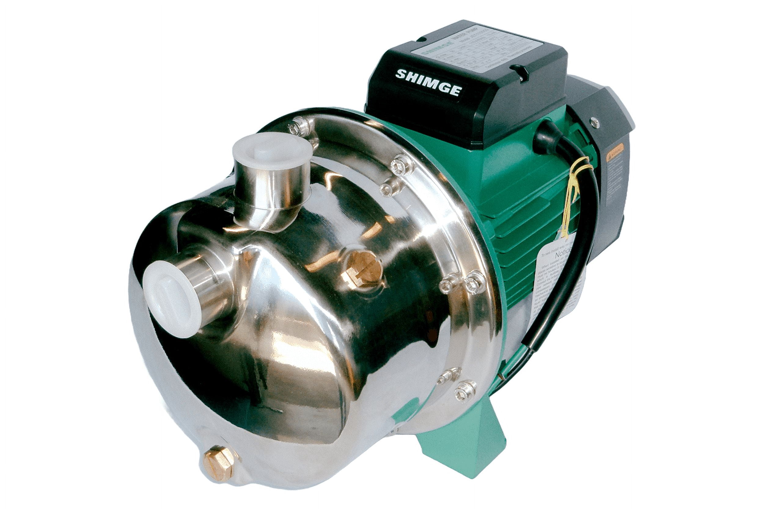 1 Hp Water Pump, Stainless Steel, 115 Volts, 19.8 Gpm Max Flow, 1"In/Out, Shimge-USA JET750G2