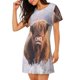 thumbnail image 2 of Fotbe Cow Bata de Dormir para Mujer con Estampado, Camisón de Algodón de Manga Corta, Ropa de Dormir Casual, 2 of 6
