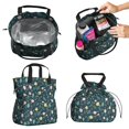 thumbnail image 2 of Pioneer Flower Floral Print Pattern Drawstring Lunch Bag Women - Drawstring Lunch Bag Insulated for Work Office - Stain-Resistant Large Lunchbags for Women with Multi-Pockets, 2 of 6