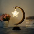 thumbnail image 1 of Lámpara Lunar Encantada Lámpara De Luna Con Luz Cálida Cuerda De Cáñamo Luz Nocturna Funciona Con Pilas Lámpara De Galaxia Encantada Led Colgante Para La Decoración Del Dormitorio De La Sala De Estar, Muyoka Hogar, 1 of 7