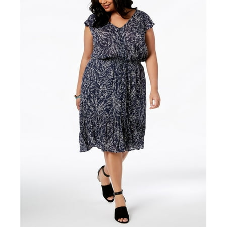 Lucky Brand - Floral-Print A-Line Dress - Plus - 1X