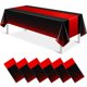 thumbnail image 1 of Mantel de fiesta MASHAN, plástico negro y rojo, 137 x 274 cm (6 unidades), 1 of 7