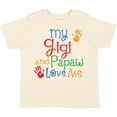 thumbnail image 3 of Inktastic Gigi and Papaw Love Me Grandchild Boys or Girls Toddler T-Shirt, 3 of 5