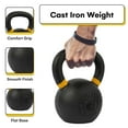 thumbnail image 5 of Powder Coated Kettlebell Weights - Kettlebell Kings 9-97 lb Strength Training Kettlebells for Men and Women - Hand Weights Workout Gym Equipment - Weights Set for Home Gym, 5 of 6
