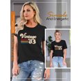 thumbnail image 5 of QAFOPEH Women Vintage'83 Print Tee Shirt Short Sleeve Crewneck Graphic Top, 5 of 7