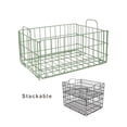 thumbnail image 4 of Pemberly Row Narrow Large Metal and Wire Cart System 3-Tier in Green, 4 of 9