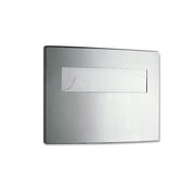 Bobrick Toilet Seat Cover Dispenser, 15 3 4 x 2 1 4 x 11 1 4, Satin Stainless Steel by BOBRICK WASHROOM