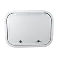 thumbnail image 2 of Leisure Coachworks RV Baggage Door 16" Wide X 12" High with Rounded Corners and Thumblocks for RV's- Compartment Access Storage Doors with Top Hinge- Camper Trailer Motor Home- White, 2 of 5