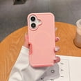 thumbnail image 2 of Strong Magnetic Case for iPhone 16 [Compatibilty with MagSafe] Protective Shockproof Heavy Duty Anti-Fall Dropproof Protective Durable Cover Phone Case for iPhone 16,Pink, 2 of 9