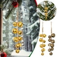 thumbnail image 2 of PEIBang Christmas Jingle Bell Cluster,Handmade Vintage Rustic Bell Holiday Bells Ornaments for Xmas Tree Door Wall Home Decor, 2 of 6