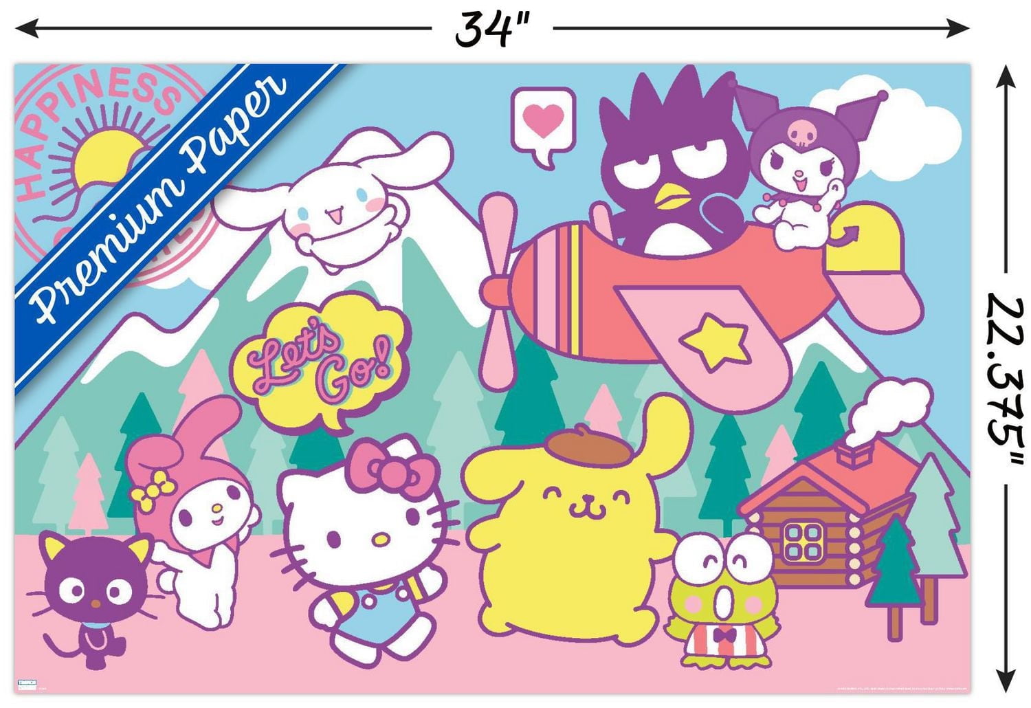 Hello Kitty and Friends - Happiness Overload Wall Poster