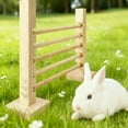 thumbnail image 4 of Rabbit Jump Bar Wooden Adjustable Hurdles Training Rabbit Obstacle Exercise Course For Small Dog Squeaky Large Mini Clothes Puppy Dog without Stuffing And Squeaker Chewers Dog Christmas A Little Chew, 4 of 5