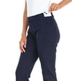 thumbnail image 4 of HDE Yoga Dress Pants for Women Straight Leg Pull On Pants with 8 Pockets Navy Blue - XL Short, 4 of 6