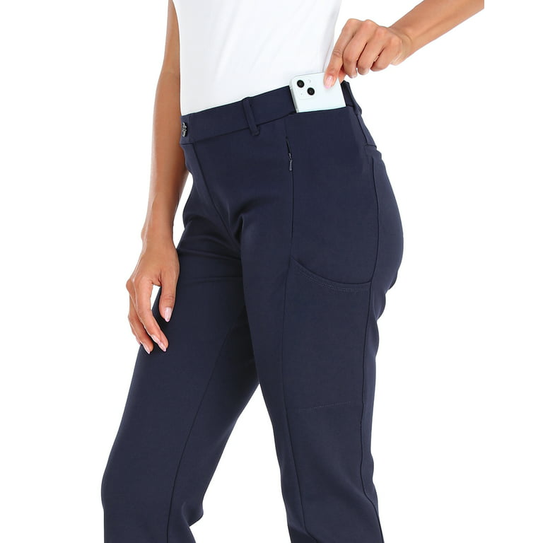 Plus Size Navy Blue Wide Leg Pull On Stretch Jersey Yoga Pants