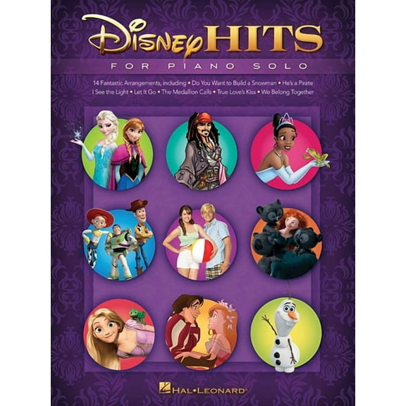 Disney Hits for Piano Solo, (Paperback)