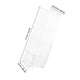 thumbnail image 2 of GOOHOCHY Armario ropero blanco con cortina corrediza transparente, pequeño armario de almacenamiento para dormitorio con múltiples capas, organizador de armario independiente para ropa., 2 of 8