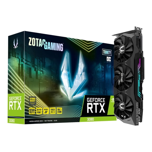 ZOTAC GAMING GeForce RTX 3080 Trinity OC - Graphics card - GF RTX 3080 - 10 GB GDDR6X - PCIe 4.0 - 3 x DisplayPort, HDMI