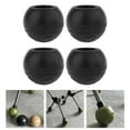 thumbnail image 6 of deevoka 4Pcs Chair Foot Covers Anti Scratch Table Leg Feet Caps Chair Leg Protectors black, 6 of 9