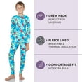 thumbnail image 3 of Rocky Kids Thermal Underwear Top & Bottom Set Long Johns for Boys, Airplane Small, 3 of 8