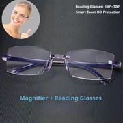 2 Pack Auto Focus Glasses Self Adjusting For Men & Women, Adjustable Intelligent Dual Focus Glasses Far And Near