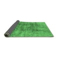 thumbnail image 2 of Ahgly Company Indoor Square Oriental Emerald Green Industrial Area Rugs, 3' Square, 2 of 4