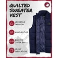 thumbnail image 2 of CANADA WEATHER GEAR Men's Vest - Cozy Casual Full Zip Up Quilted Puffer Sweater Vest for Men (M-XXL), 2 of 7