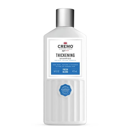 Cremo Thickening Shampoo, Fresh Blend, 16oz
