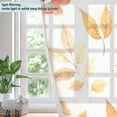 thumbnail image 4 of Yayeee Window Curtains Light Filtering 63"x42" Grommet Panel Pair Home Living Room Decor, Beige Autumn Leaves, 4 of 7