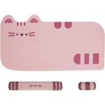 thumbnail image 1 of Juego de alfombrillas para ratón con teclado para juegos 3 en 1, bonito gato, teclado ergonómico, soporte para muñeca, alfombrilla para ratón, reposamuñecas, accesorios de escrit, 1 of 5